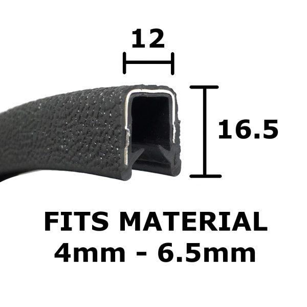 Square Edge Trim for 4 to 6.5mm Panels