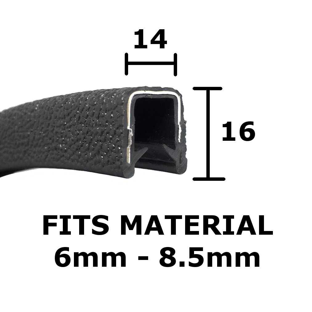Black Edge Trim Fits 6-8.5mm Panels