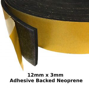 Self Adhesive Neoprene Sponge 12mm x 3mm