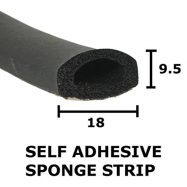 Self-Adhesive D-Shape Sponge