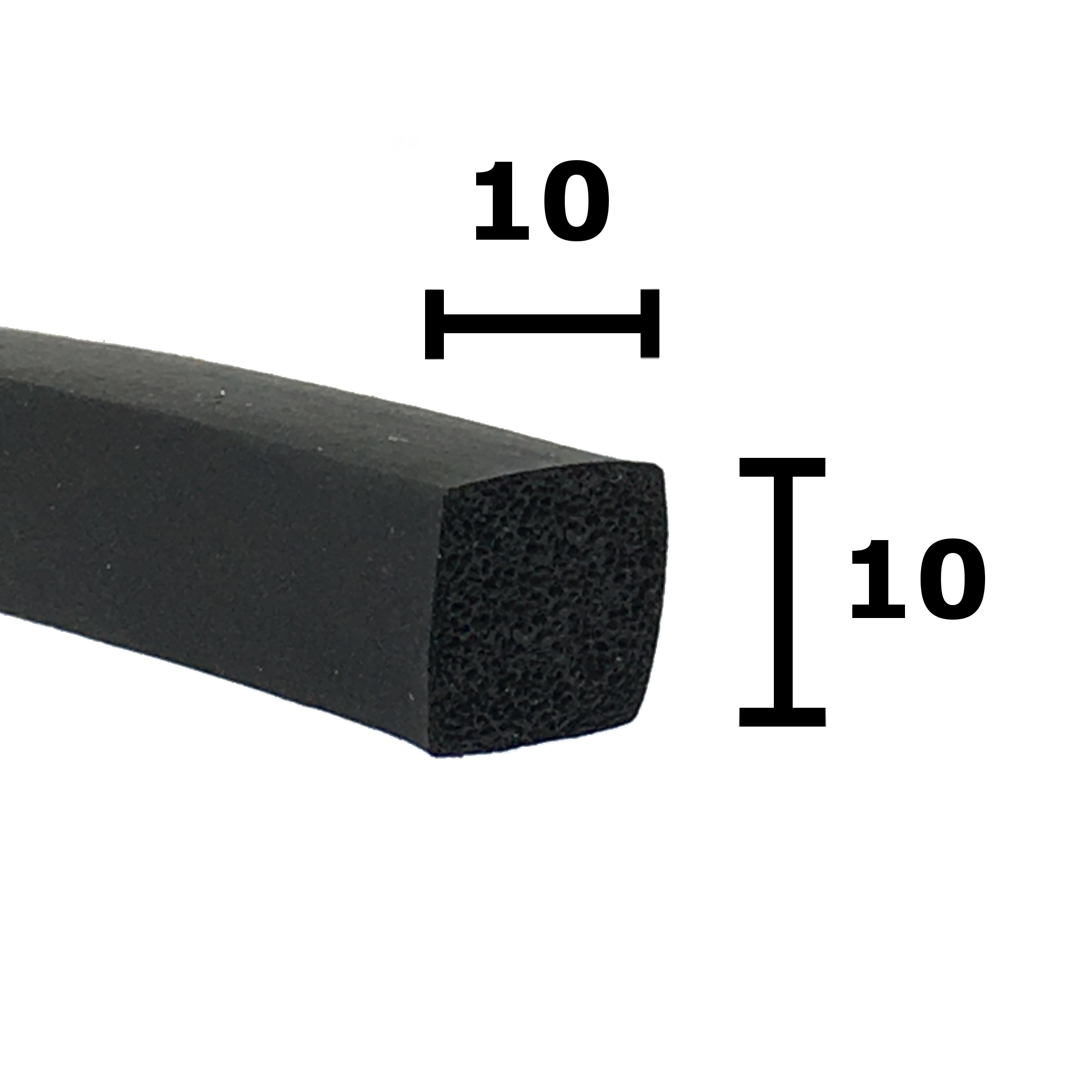 10mm Square Sponge Rubber