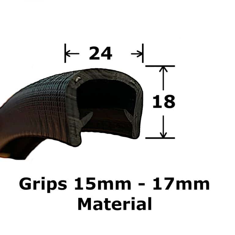 Extra Large Protective Edge Trim 1517mm The Metal House