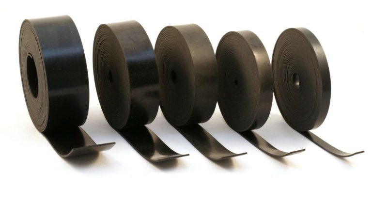 Solid Rubber Strip 3mm Thick - Various Widths Available