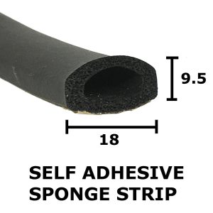 Self Adhesive Sponge D Rubber Seal