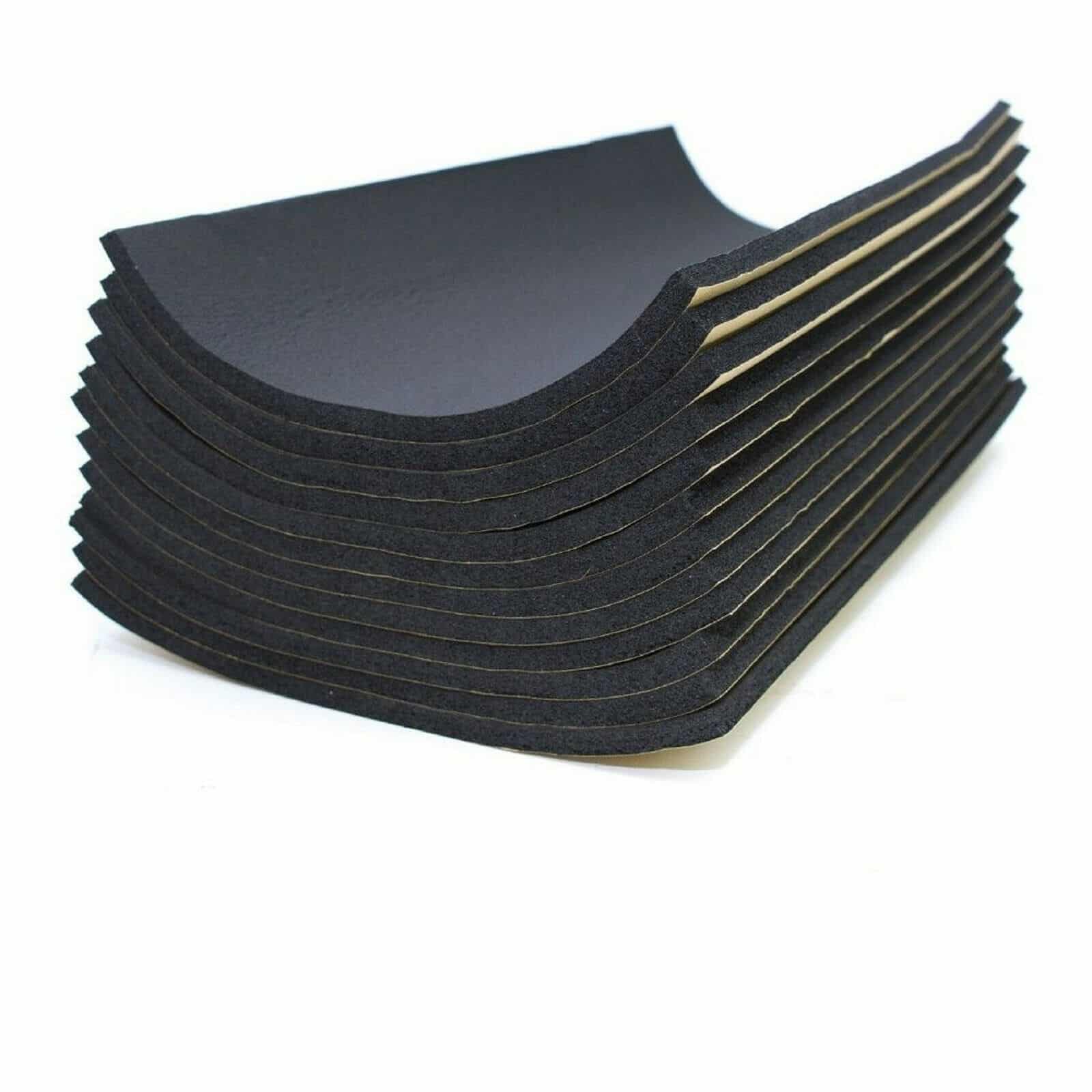 10 Sheets of Self Adhesive Sound Deadening Pads