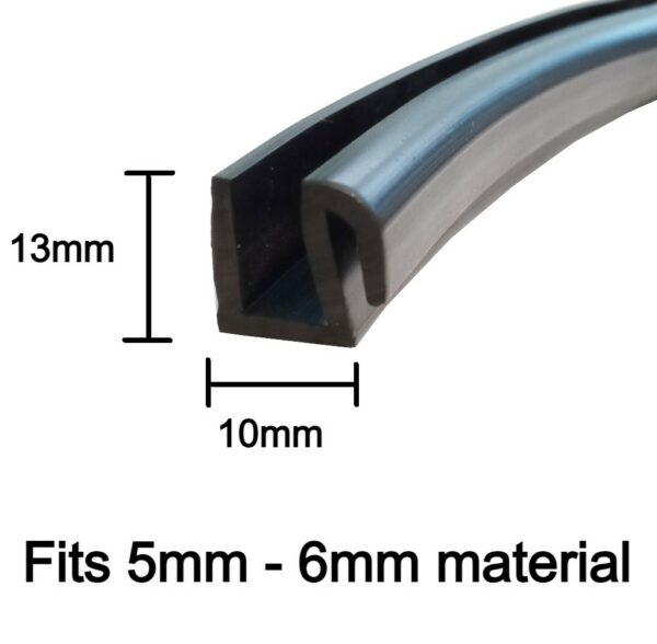 Rubber Window Glazing Seal With Lip