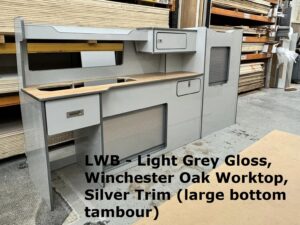 Grey Kitchen for LWB Transit Custom Camper