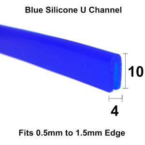 Blue Silicone Rubber U Channel Seal