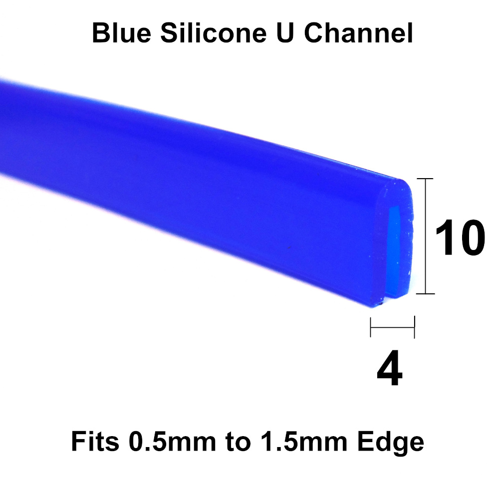 Blue Silicone Rubber U Channel Seal