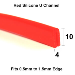 Red Silicone Rubber U Channel Seal