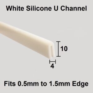 White Silicone Rubber U Channel Seal