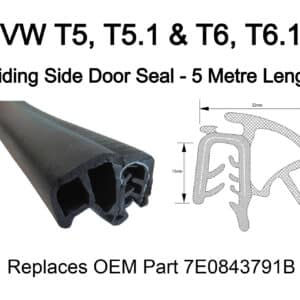 VW Transporter T5 T5.1 T6 Sliding Door Seal