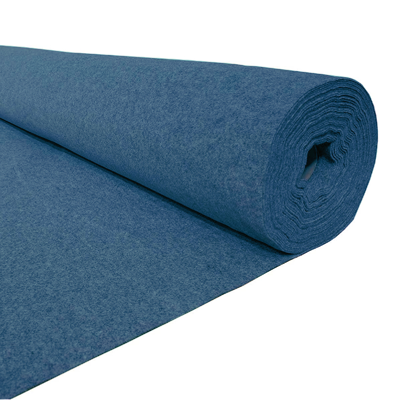 Full Roll of Blue 4 Way Stretch Van Lining Carpet