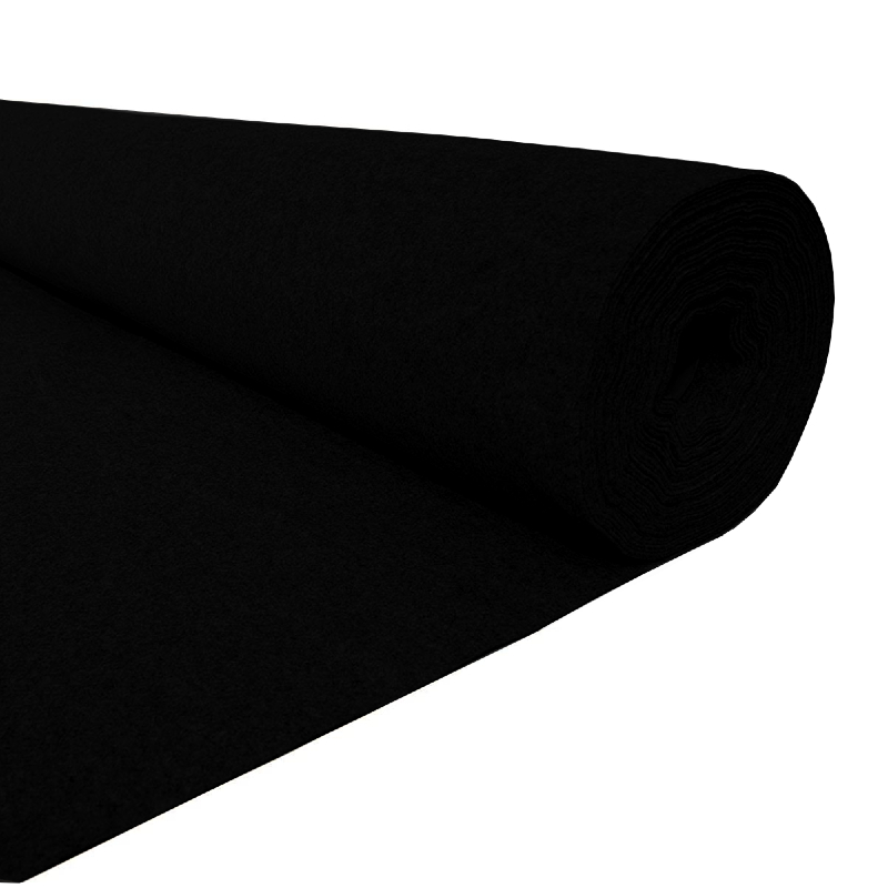 Full Roll of Black 4 Way Stretch Van Lining Carpet