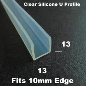 Clear Silicone Flexible U Channel