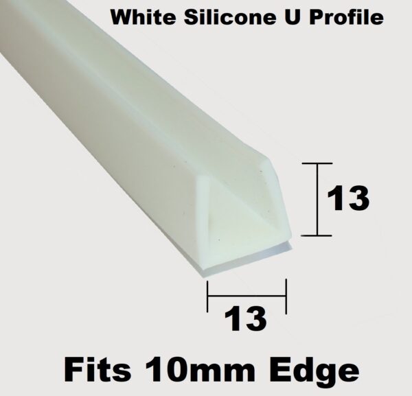 White Silicone Flexible U Channel