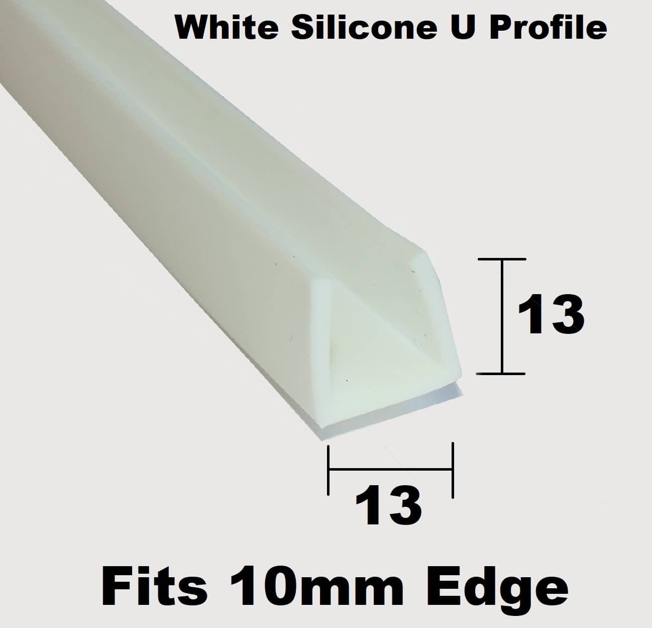 White Silicone Flexible U Channel