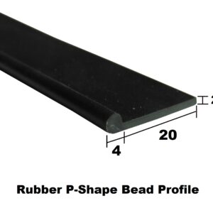 Small P Shape Rubber Wing Piping