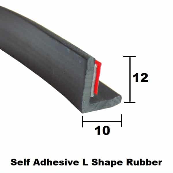Small Self Adhesive Rubber L Shape Trim