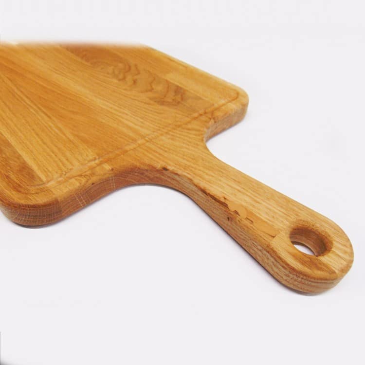 Solid Oak Chopping Board with Handle & Juice Groove