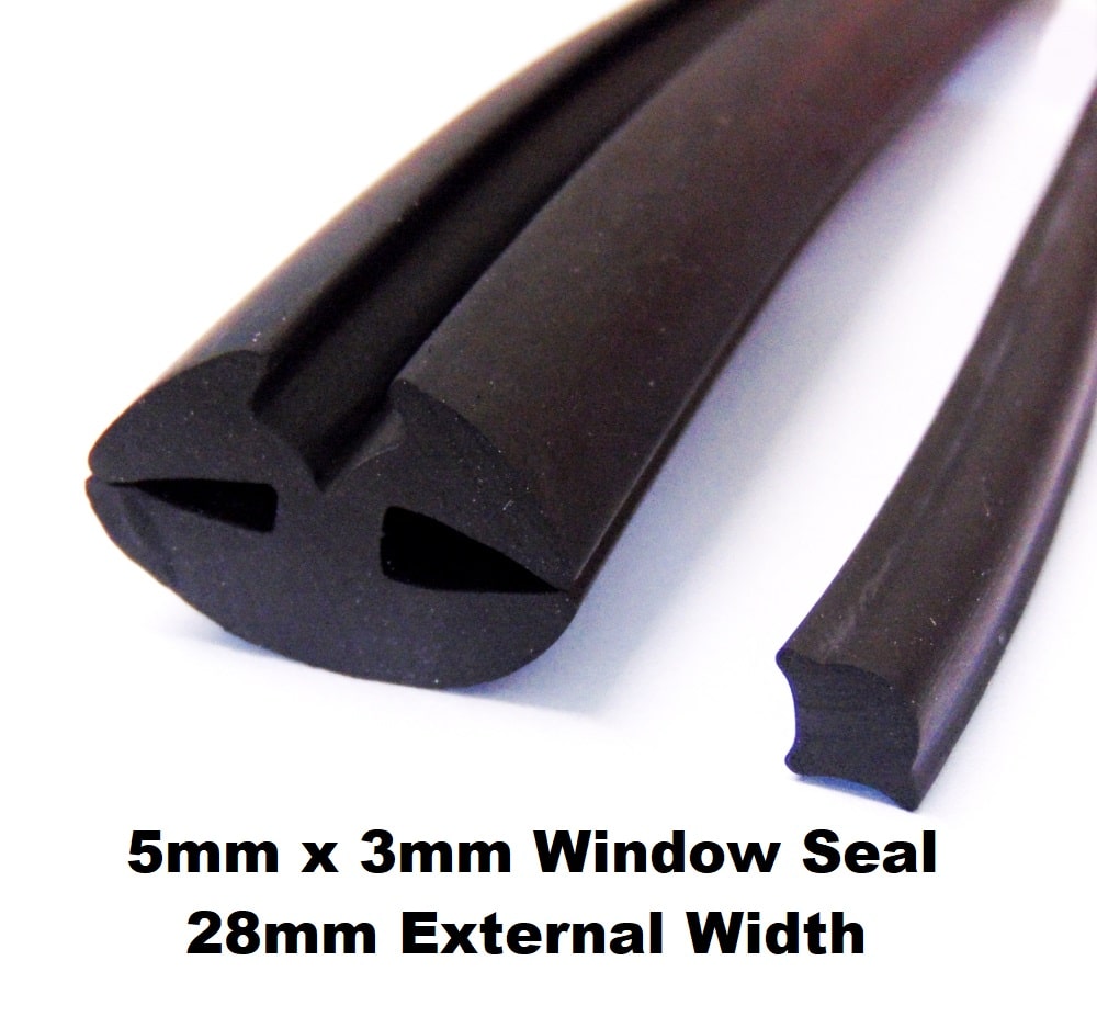 Large 5mm x 3mm Classic Automotive Glazing Seal