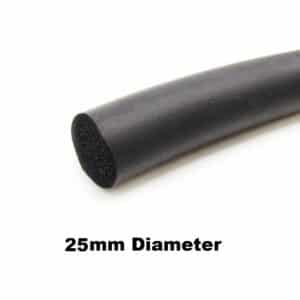 25mm Diameter Sponge Rubber Cord